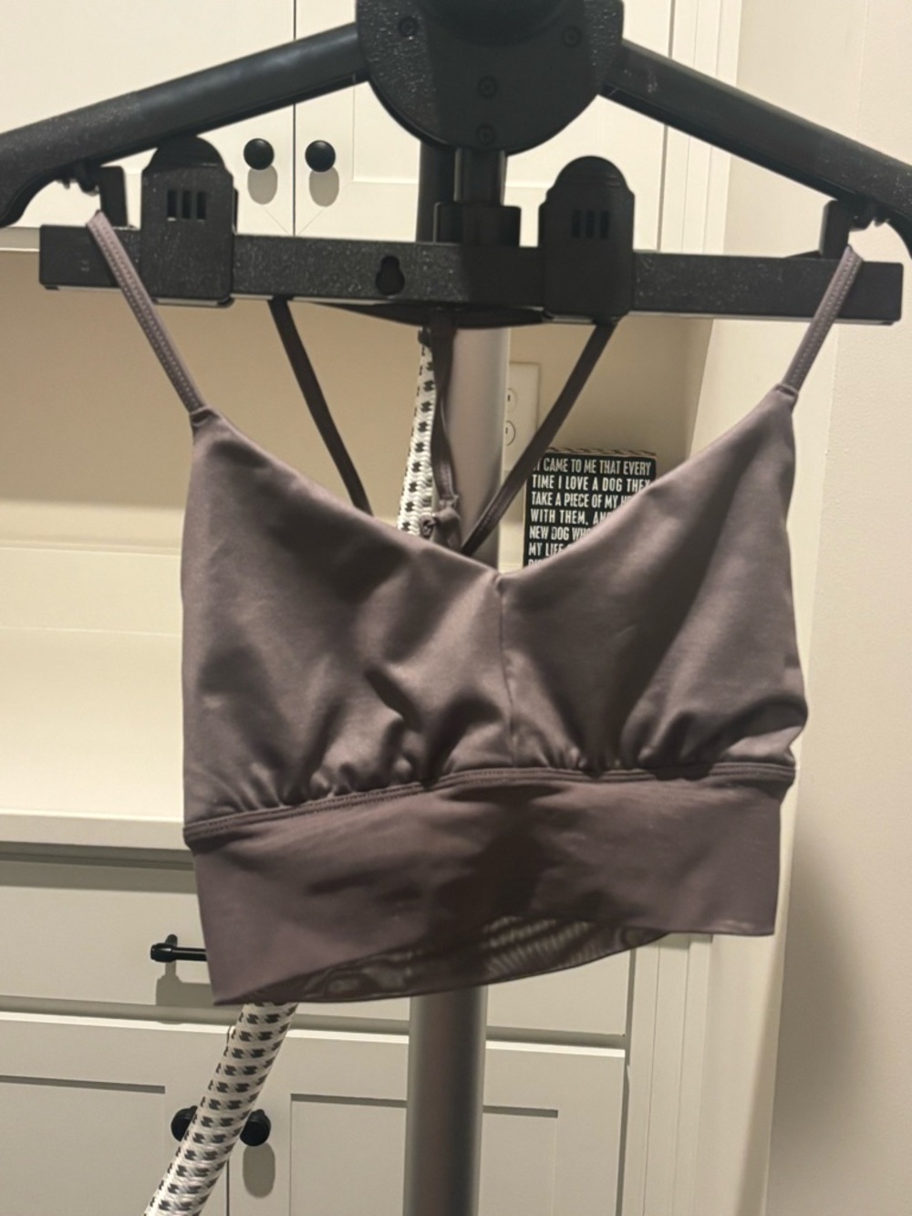 Alo Yoga Lavish Bra in Purple Dusk XS EUC Mesh Band - Picture 3 of 10